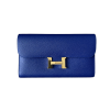Hermes Constance Long Wallet Blue Electric Epsom